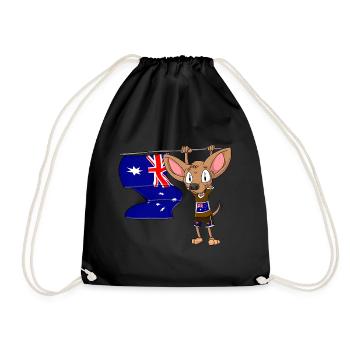 Chihuahua australien - Sac de sport léger - noir - Devant