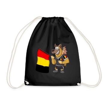 Belgischer Rasta Hund - Turnbeutel - Schwarz - Vorne