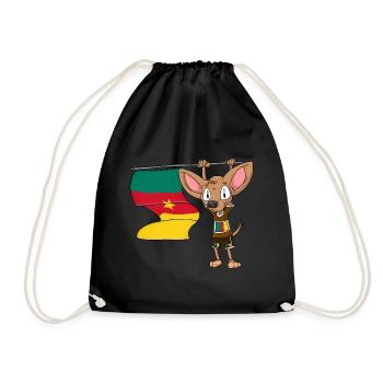 Kamerun Chihuahua - Turnbeutel - Schwarz - Vorne