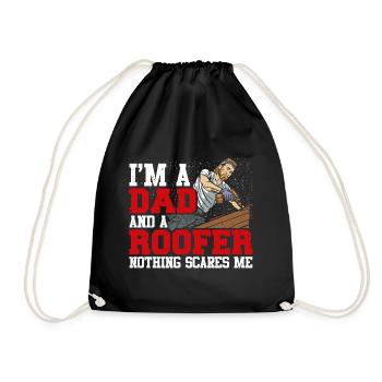 Drôle Couvreur Charpentier Profession Papa Papa - Sac de sport léger - noir - Devant