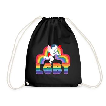 Valentinstag Lgbt 14. Februar Schwule Lesben - Turnbeutel - Schwarz - Vorne