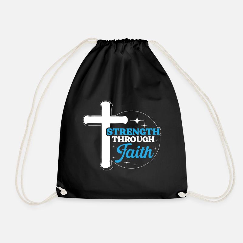Team Jesus Christus Christentum Religion Christ - Turnbeutel - Schwarz