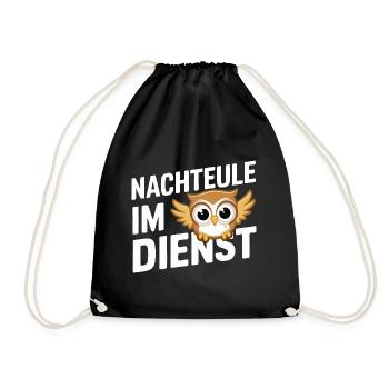oiseau de nuit hibou hibou oiseau - Sac de sport léger - noir - Devant