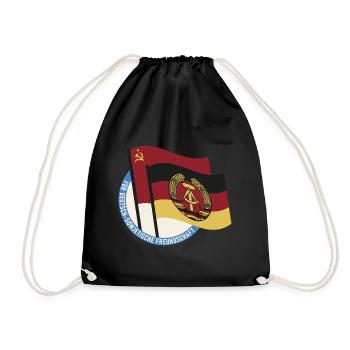 Für Deutsch Sowjetische Freundschaft Ossi DDR - Turnbeutel - Schwarz - Vorne