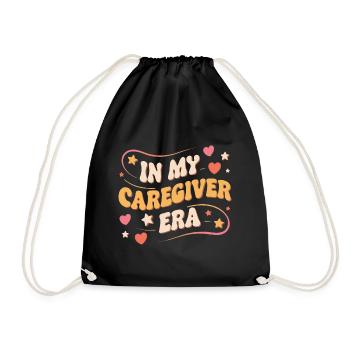In My Caregiver Era Caregiving Nursing Caregiver - Turnbeutel - Schwarz - Vorne