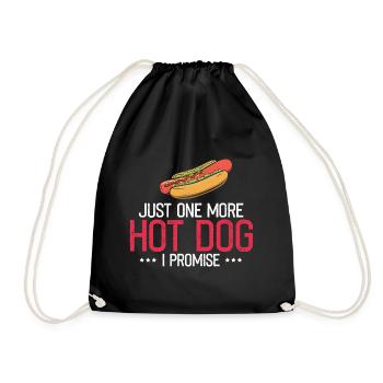 Hot Dog Lover Saucisse Fast Food Hot-dog nourriture - Sac de sport léger - noir - Devant