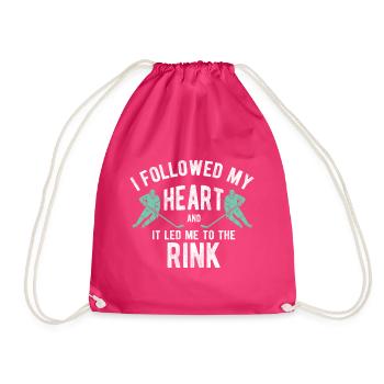 Eishockey - Turnbeutel - Fuchsia - Vorne