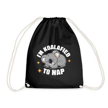 Koala Koala Koala Bear Animal - Drawstring Bag - black - Front
