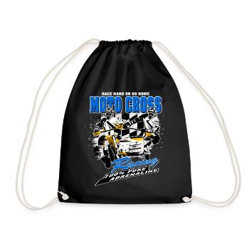 Sidecarcross - Sidecar Moto Cross - Drawstring Bag - black - Front