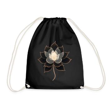 Lotus - Turnbeutel - Schwarz - Vorne