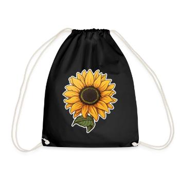 Tournesol - Sac de sport léger - noir - Devant