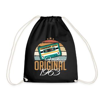 Millésime 1963 né Original 1963 anniversaire - Sac de sport léger - noir - Devant
