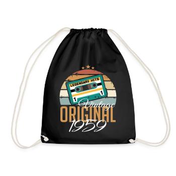 Millésime 1959 Né Original 1959 Anniversaire - Sac de sport léger - noir - Devant