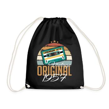 Millésime 1957 Né Original 1957 Anniversaire - Sac de sport léger - noir - Devant
