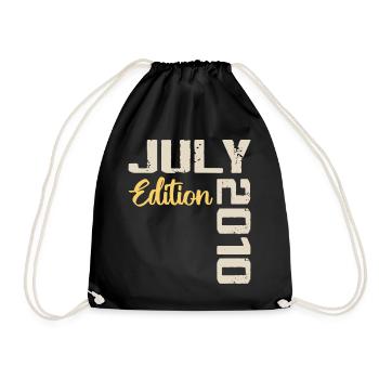 Juillet 2010 Chemise D’anniversaire Juillet 2010 - Sac de sport léger - noir - Devant