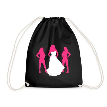 Bride, hen party, bachelorette party - Sac de sport léger - noir - Devant