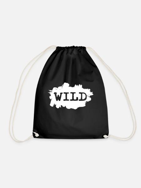 WILD - Turnbeutel - Schwarz