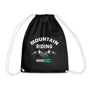 Conception de motoneigistes et de motoneiges - Sac de sport léger - noir - Devant