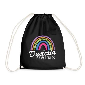 Dyslexia Interventionist for Dyslexia - Drawstring Bag - black - Front