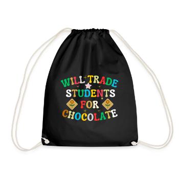 Échangera des étudiants contre un cadeau de professeur de chocolat - Sac de sport léger - noir - Devant