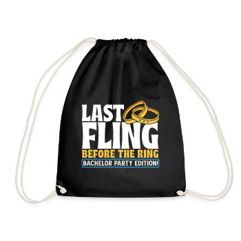Enterrement de vie de garçon - Sac de sport léger - noir - Devant