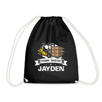 Warehouse drivers and warehouse workers for forklifts - Drawstring Bag - black - Front