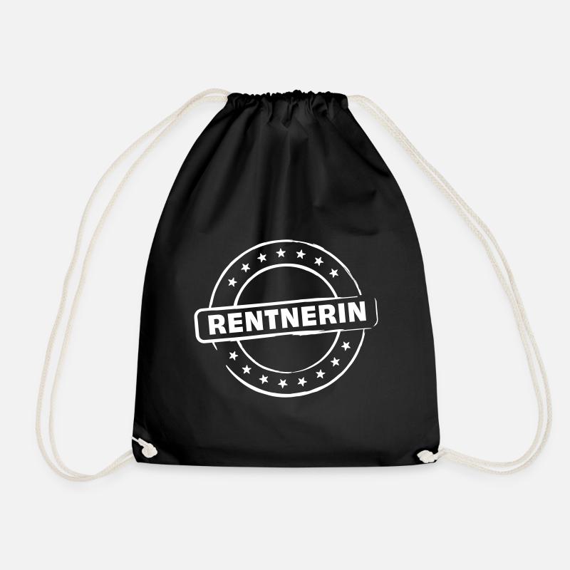 Rentnerin - Turnbeutel - Schwarz