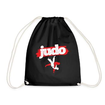 Japanischer Kampfsport Judo - Turnbeutel - Schwarz - Vorne