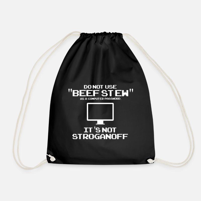 Conception de cybersécurité pour la sécurité informatique et les pirates informatiques - Sac de sport léger - noir