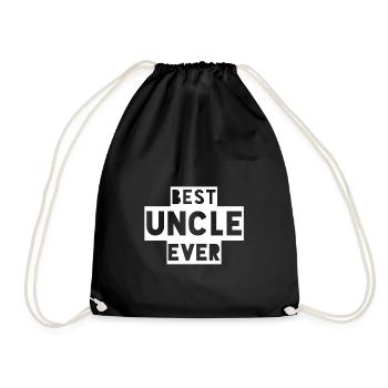 Best Uncle Ever Bester Onkel für immer - Turnbeutel - Schwarz - Vorne