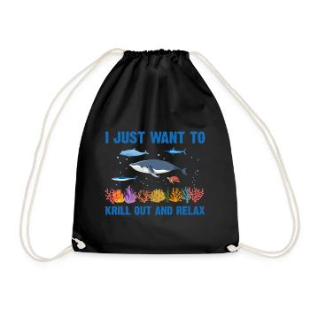 Sea Nature Marine Biologist Sea Marine Biology Ocean - Drawstring Bag - black - Front