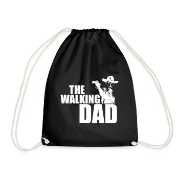 THE WALKING DAD - Drawstring Bag - black - Front