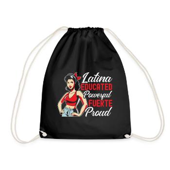 Latina Power Mexicain Espagnol Hispanique - Sac de sport léger - noir - Devant