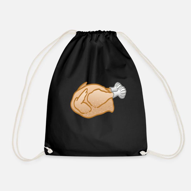 Brathähnchen Braten - Turnbeutel - Schwarz