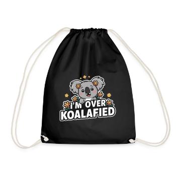 Koala Koala Koala Bear Animal - Drawstring Bag - black - Front