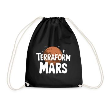 Mars Planet Planet Solar System - Drawstring Bag - black - Front
