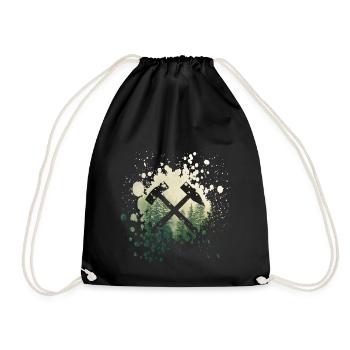 Erzgebirge - maillets et fers - Sac de sport léger - noir - Devant