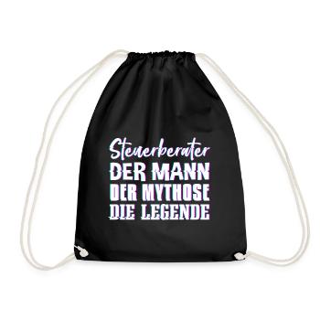Steuerberater Mann Mythos Legende Steuerberater Ge - Turnbeutel - Schwarz - Vorne