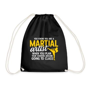Mixed Martial Arts MMA - Turnbeutel - Schwarz - Vorne