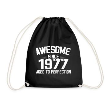 Vintage 1977 Cadeau 47e Anniversaire 1977 - Sac de sport léger - noir - Devant