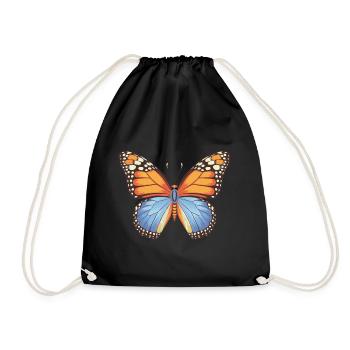 Butterfly Monarch Butterfly Colorful Butterflies - Drawstring Bag - black - Front