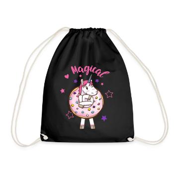 La magie de la licorne Donut - Sac de sport léger - noir - Devant