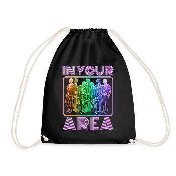 KPop Area Group KPop KDrama Fan Geschenkidee - Turnbeutel - Schwarz - Vorne