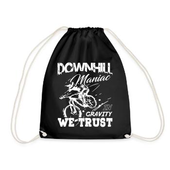 Downhill Maniac in Gravity We Trust - Turnbeutel - Schwarz - Vorne