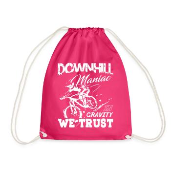 Downhill Maniac in Gravity We Trust - Turnbeutel - Fuchsia - Vorne