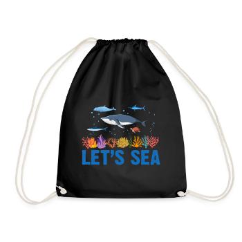 Océan Mer Biologiste Marin Biologie Marine Biologie Biologie Biologie - Sac de sport léger - noir - Devant