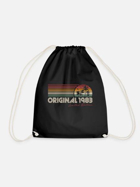 1983 Jahrgang Vintage Retro Geburtstag Geschenk - Turnbeutel - Schwarz