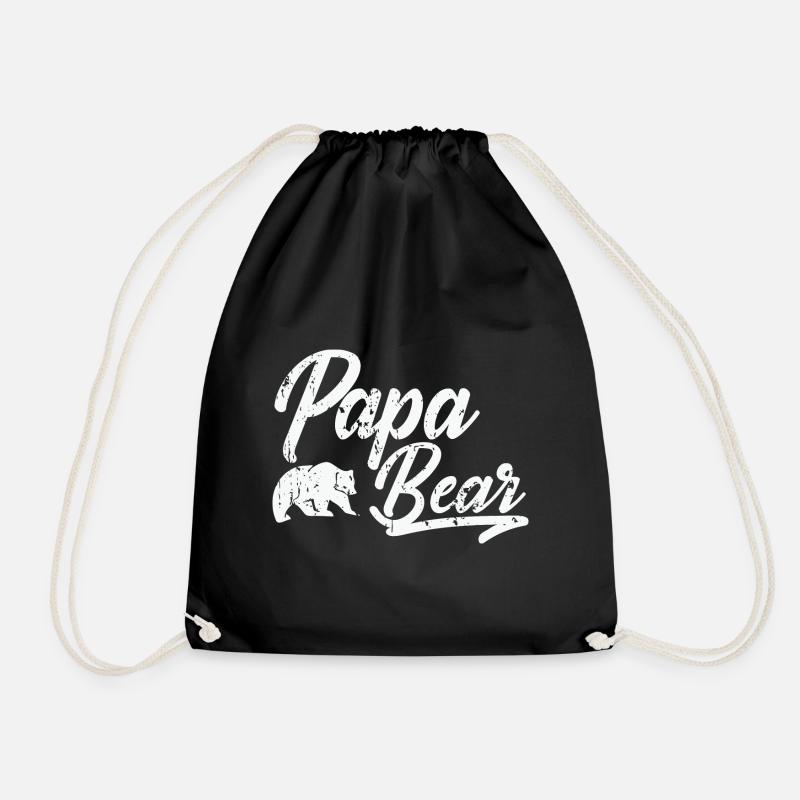 Papa Bear - Turnbeutel - Schwarz