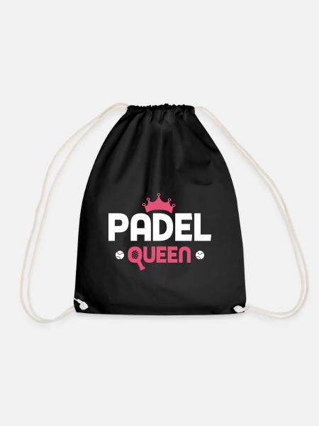 Padel Queen Padeltennis Joueur de padel - Sac de sport léger - noir