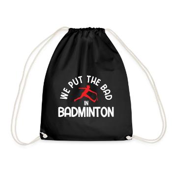 Badminton - Turnbeutel - Schwarz - Vorne